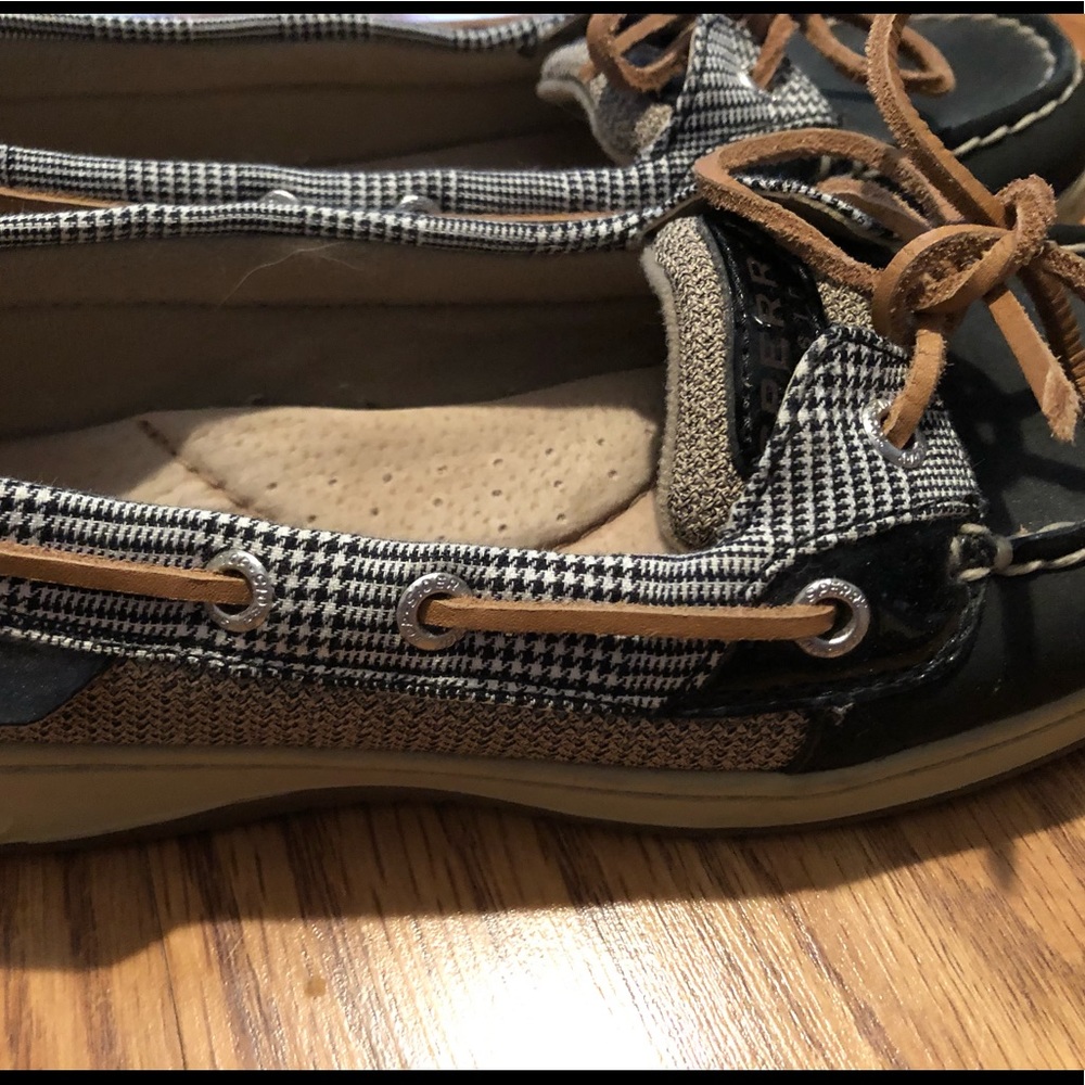 Black houndstooth Sperry’s